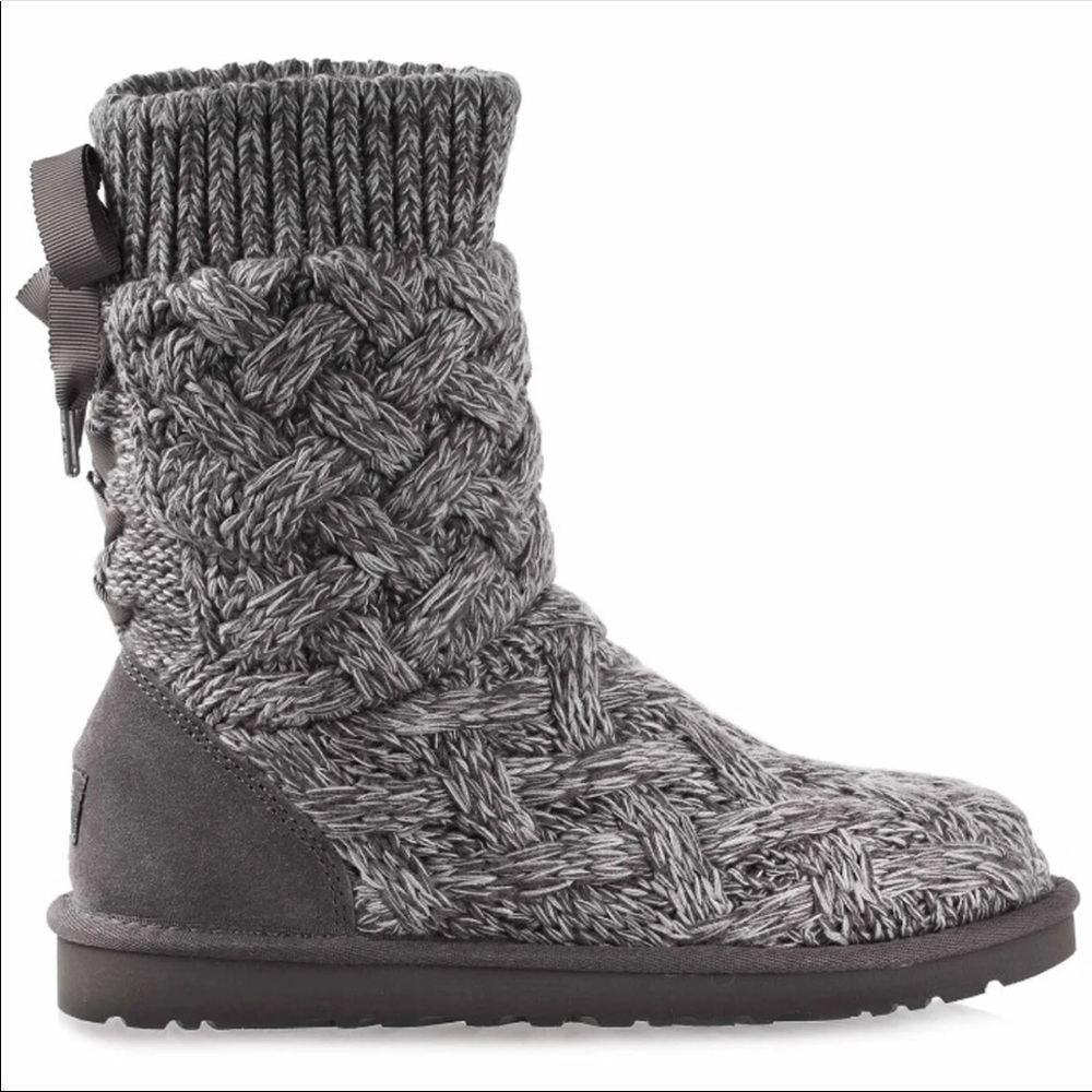 UGG Australia Womens Isla Boot Heathered Grey Size 7
